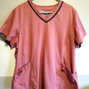 Greys Anatomy Mauve Scrub Top size XXL